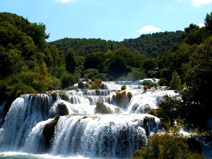 Chorvátsko - vodopády Krka